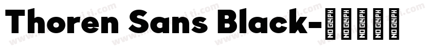 Thoren Sans Black字体转换